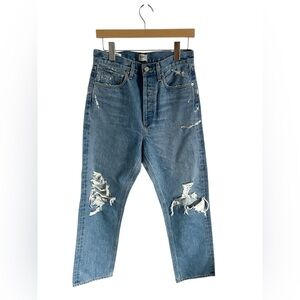 Agolde 90's Mid Rise Loose Fit Jeans, size 27
